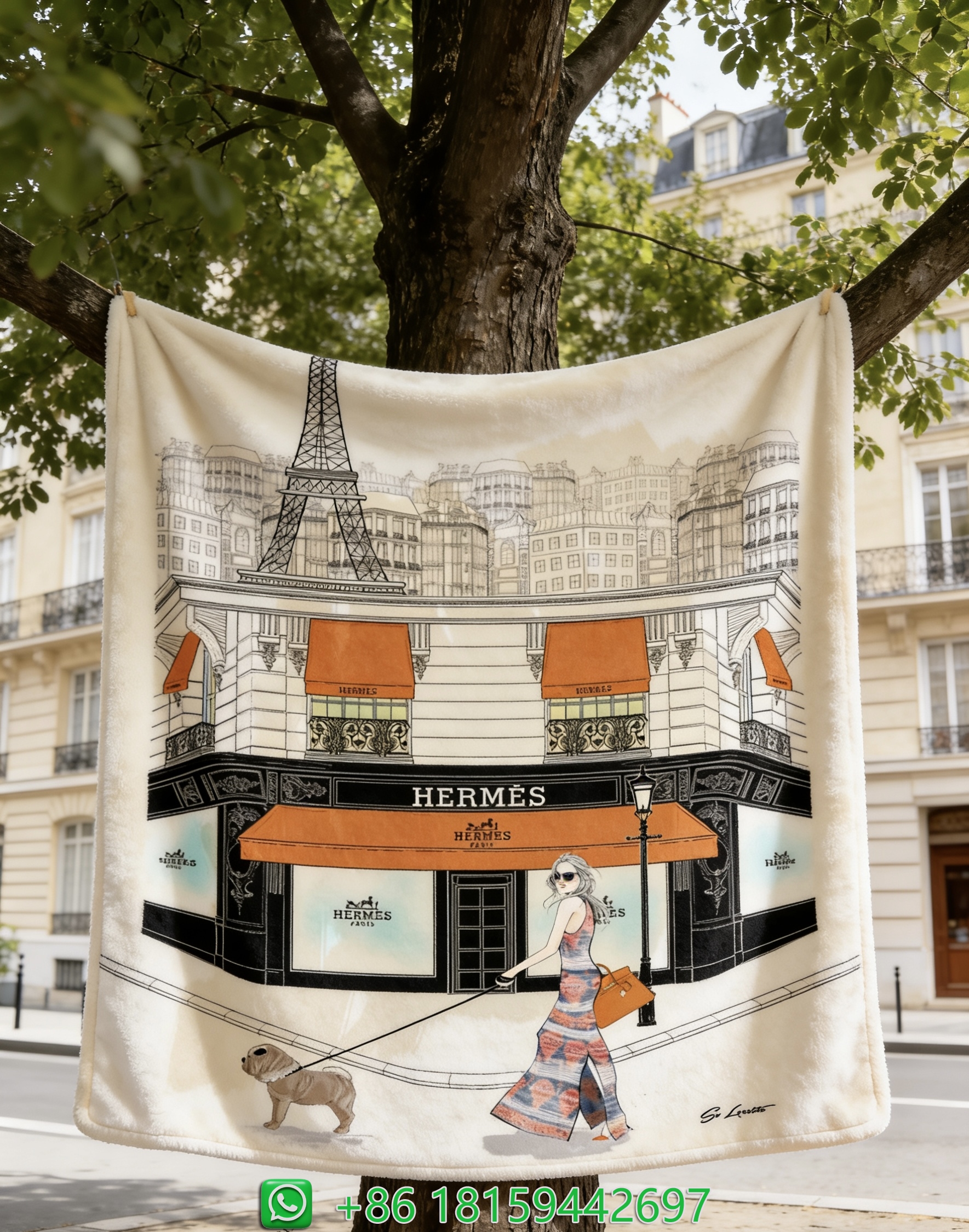 Hermes Throw Blankets